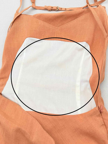 Pre-loved JACQUEMUS Saudade Orange Size US 4 Short Dress at Reems Closet
