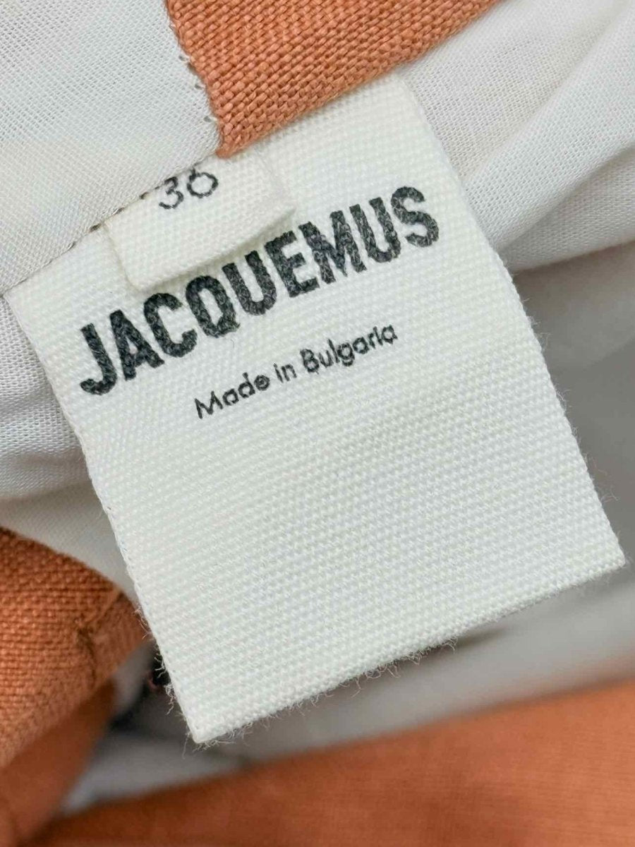 Pre-loved JACQUEMUS Saudade Orange Size US 4 Short Dress at Reems Closet