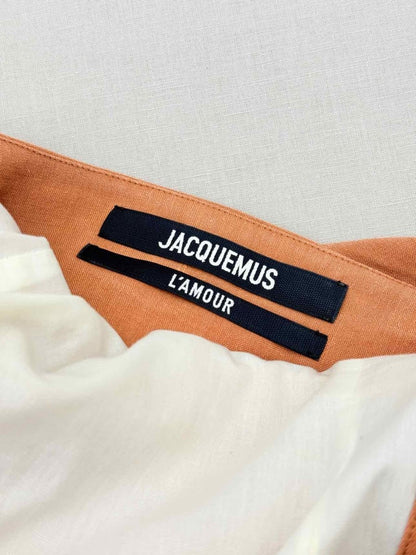 Pre-loved JACQUEMUS Saudade Orange Size US 4 Short Dress at Reems Closet
