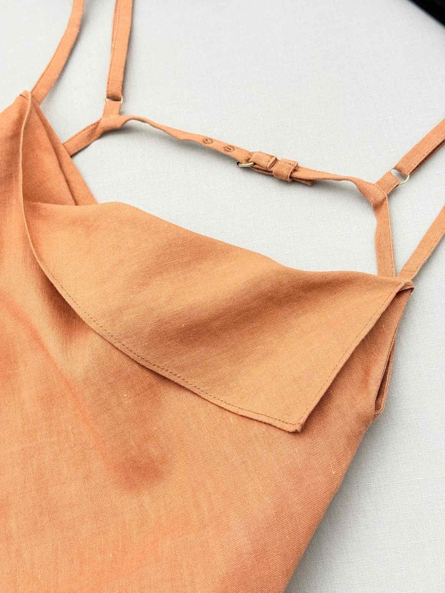 Pre-loved JACQUEMUS Saudade Orange Size US 4 Short Dress at Reems Closet