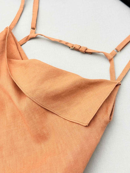 Pre-loved JACQUEMUS Saudade Orange Size US 4 Short Dress at Reems Closet