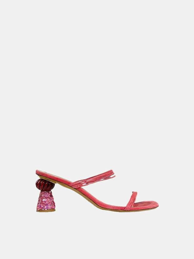 Pre - loved JACQUEMUS Vallena Pink Mules 39 at Reems Closet