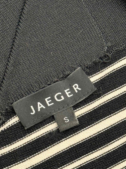 Pre-loved JAEGER Black & White Chevron Print Size Small Top at Reems Closet