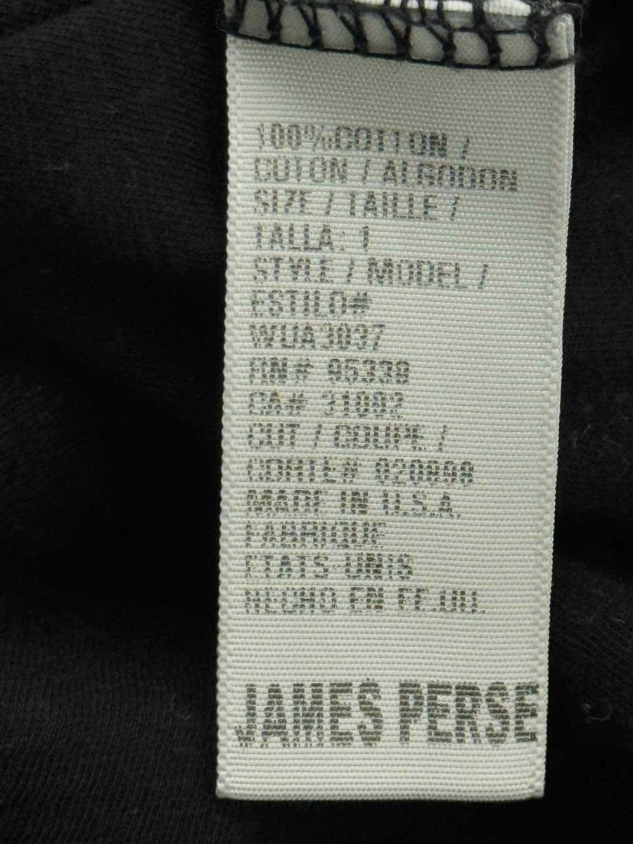 Pre - loved JAMES PERSE Black Size US 0 T-shirt at Reems Closet