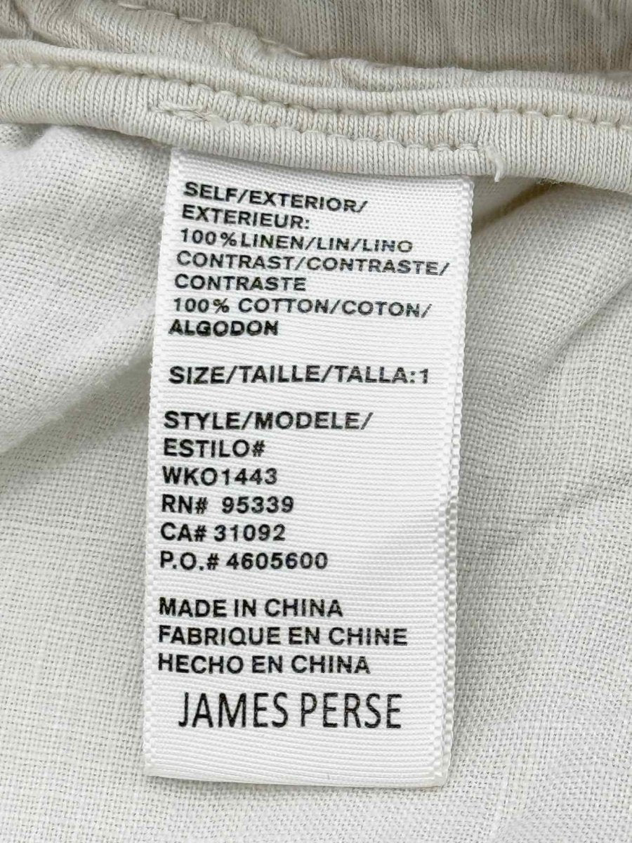 Pre - loved JAMES PERSE Off - white Size XSmall/Small Outfit Set at Reems Closet