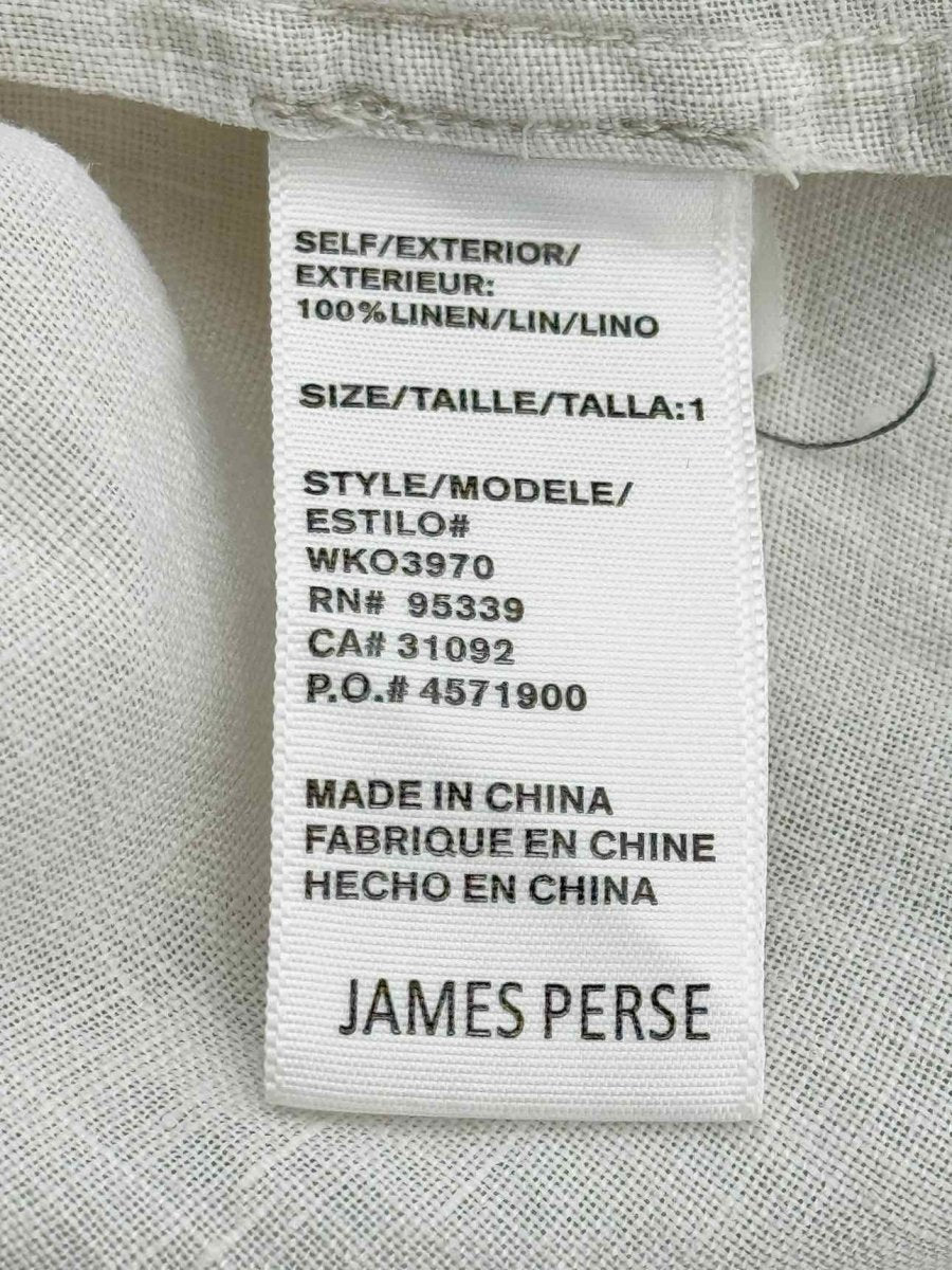 Pre - loved JAMES PERSE Off - white Size XSmall/Small Outfit Set at Reems Closet