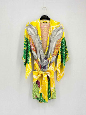 Pre-loved JAQUETTE Yellow Multicolor Size One Size Short Dress at Reems Closet