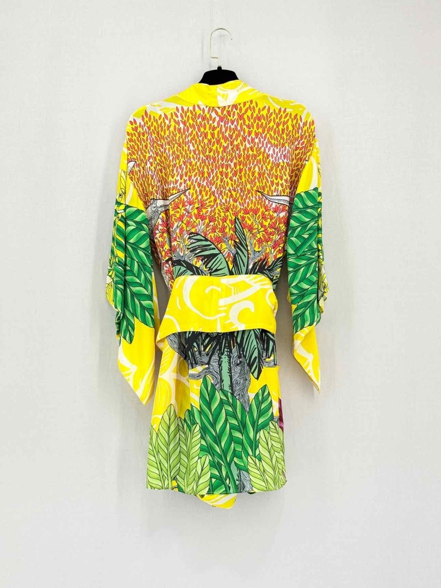 Pre-loved JAQUETTE Yellow Multicolor Size One Size Short Dress at Reems Closet