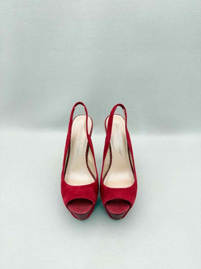 Pre-loved JEAN MICHEL CAZABAT Red Size EU 37.5 Slingbacks at Reems Closet