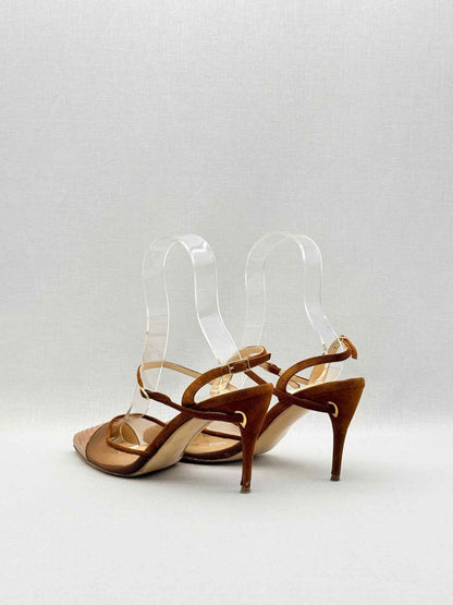 Pre-loved JENNIFER CHAMANDI Brown Size EU 37.5 Heeled Sandals at Reems Closet