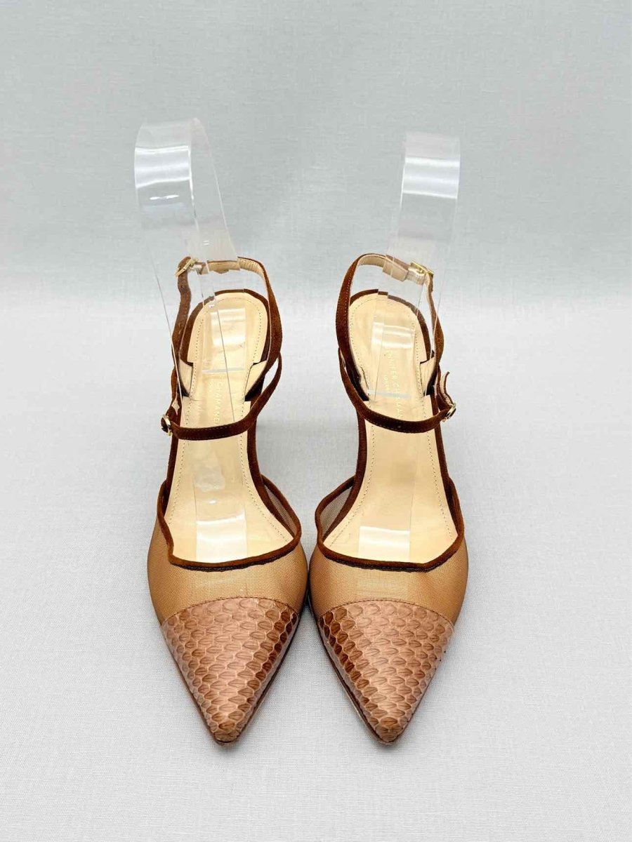 Pre-loved JENNIFER CHAMANDI Brown Size EU 37.5 Heeled Sandals at Reems Closet