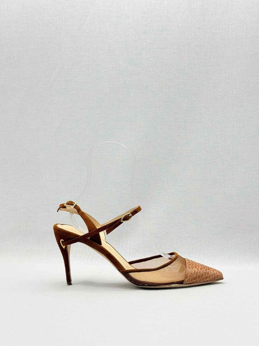 Pre-loved JENNIFER CHAMANDI Brown Size EU 37.5 Heeled Sandals at Reems Closet