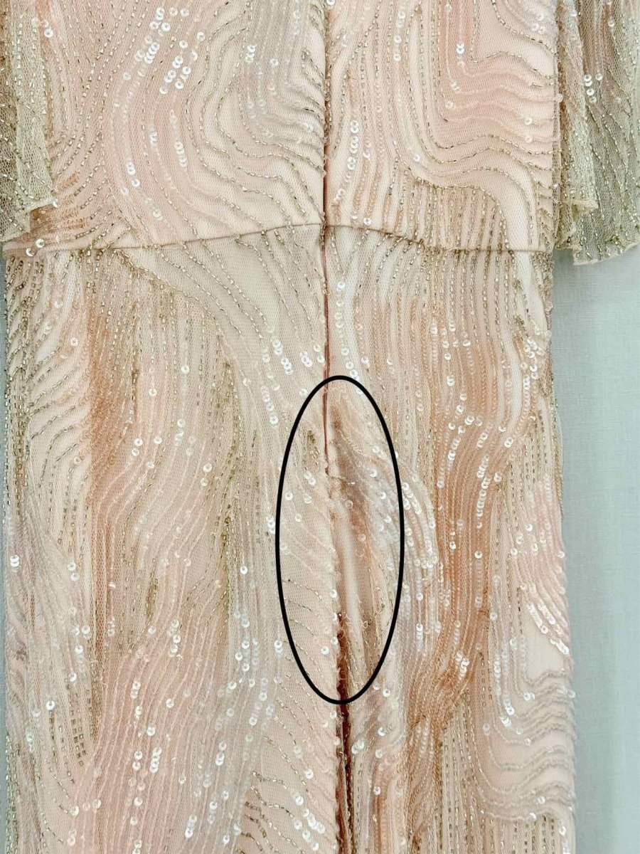 Pre-loved JENNY PACKHAM Dana Cream Size US 10 Long Dress at Reems Closet