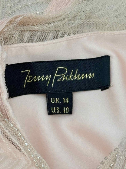 Pre-loved JENNY PACKHAM Dana Cream Size US 10 Long Dress at Reems Closet