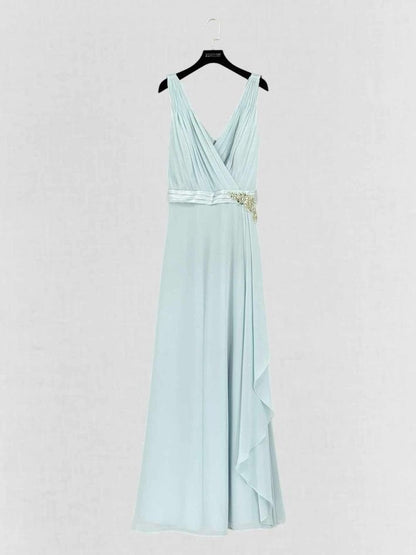 Pre-loved JENNY PACKHAM Light Blue Size US 10 Long Dress at Reems Closet