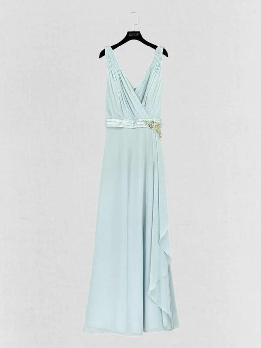 Pre-loved JENNY PACKHAM Light Blue Size US 10 Long Dress at Reems Closet