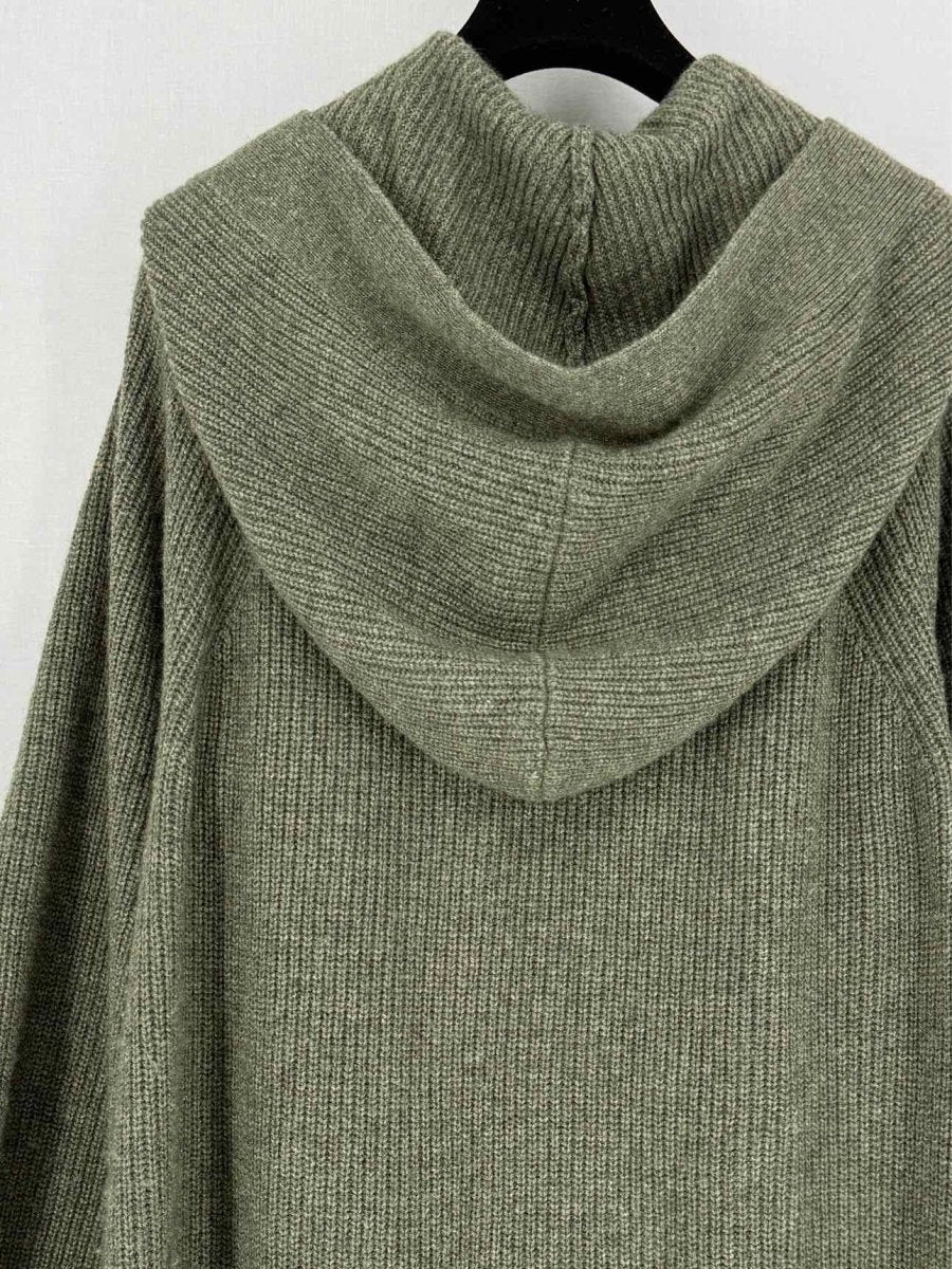 Pre - loved JENNY PARK Khaki Size Medium Long Cardigan at Reems Closet