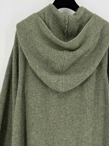 Pre - loved JENNY PARK Khaki Size Medium Long Cardigan at Reems Closet