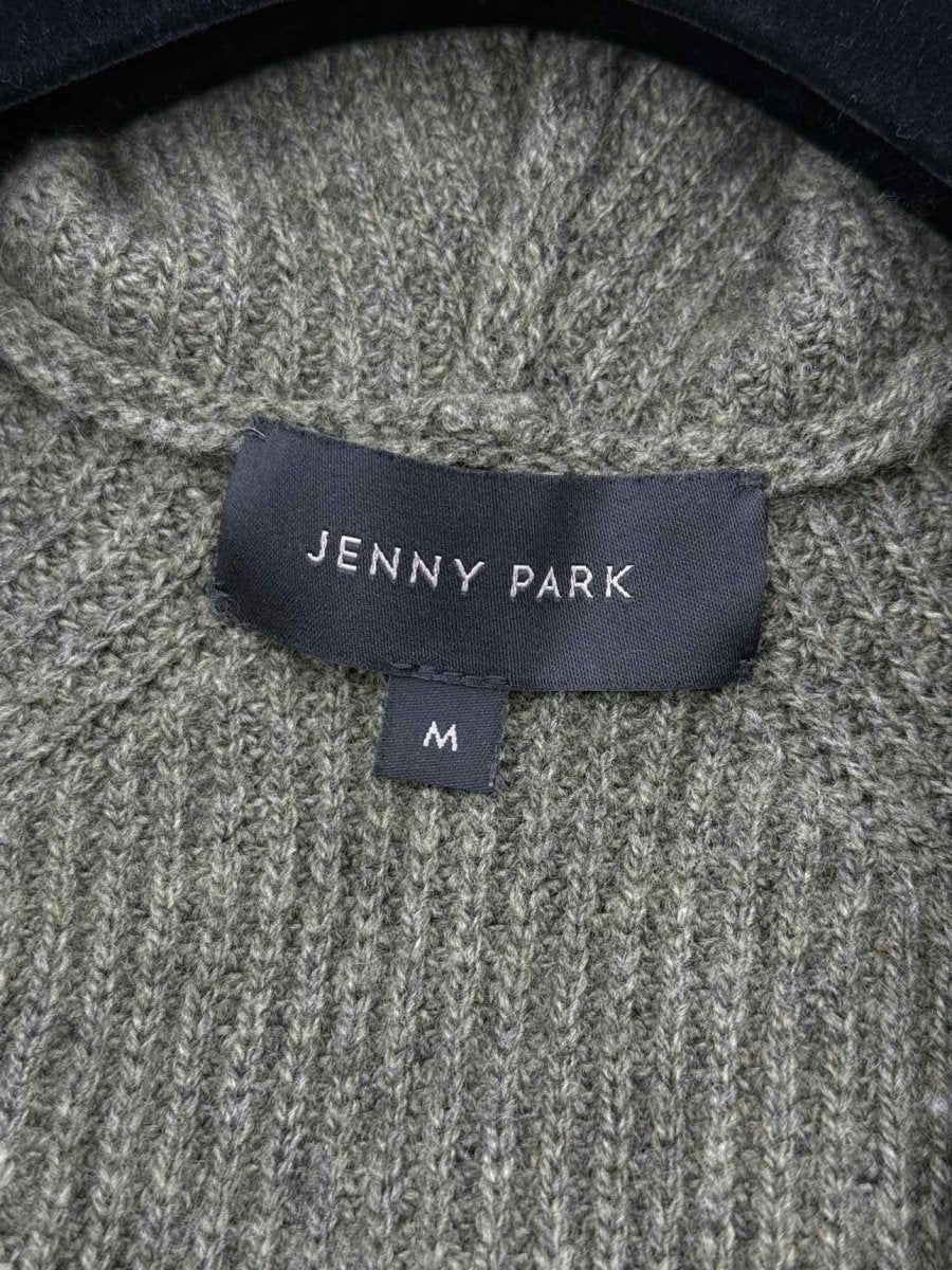 Pre - loved JENNY PARK Khaki Size Medium Long Cardigan at Reems Closet