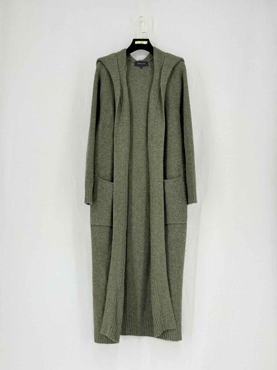 Pre - loved JENNY PARK Khaki Size Medium Long Cardigan at Reems Closet