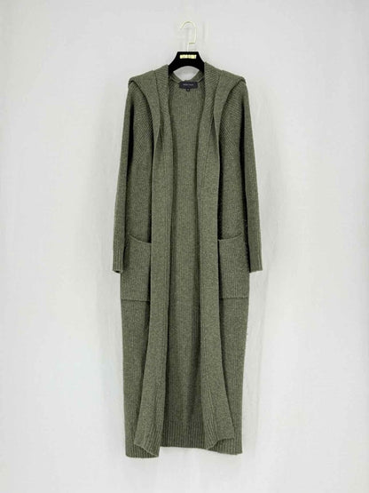 Pre - loved JENNY PARK Khaki Size Medium Long Cardigan at Reems Closet