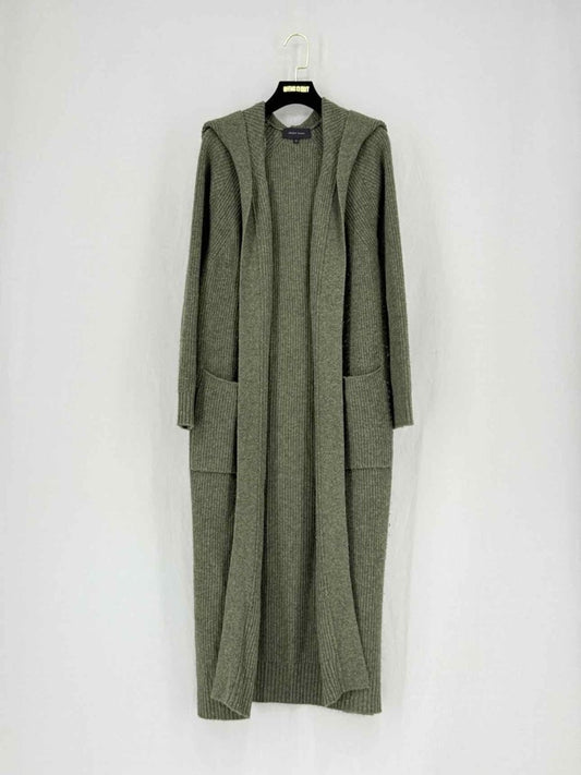 Pre - loved JENNY PARK Khaki Size Medium Long Cardigan at Reems Closet