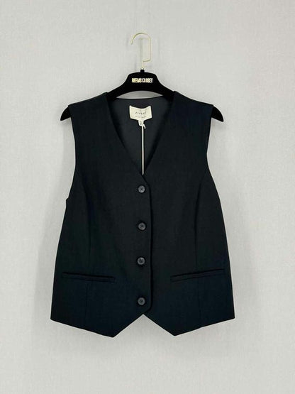 Pre-loved JIGSAW Ponte Black Size US 10 Vest Top at Reems Closet