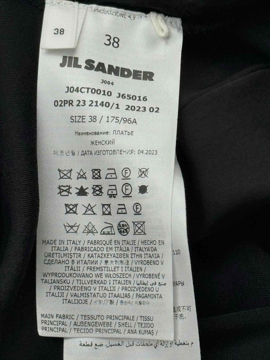 Pre - loved JIL SANDER Black Size US 2 Long Dress at Reems Closet