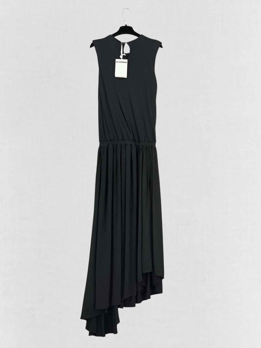 Pre - loved JIL SANDER Black Size US 2 Long Dress at Reems Closet