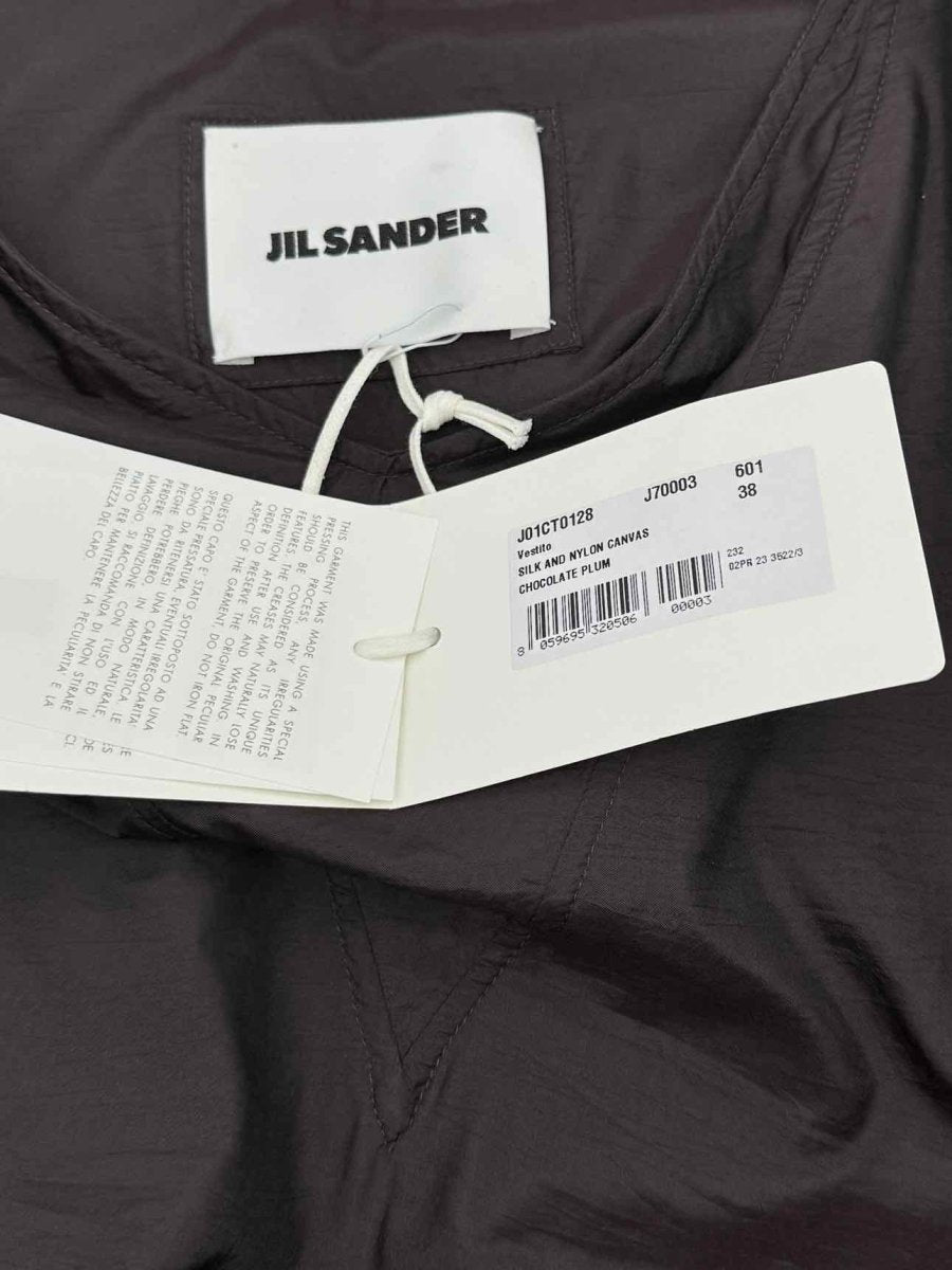 Pre-loved JIL SANDER Brown Size US 2 Midi Dress at Reems Closet