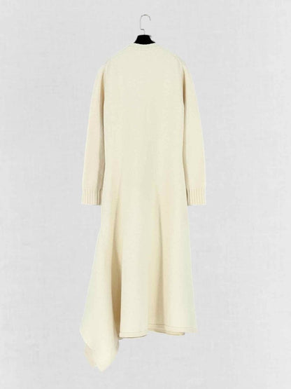 Pre - loved JIL SANDER Cream Size US 2 Midi Dress at Reems Closet