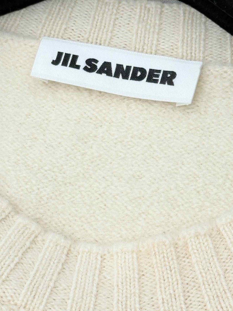 Pre - loved JIL SANDER Cream Size US 2 Midi Dress at Reems Closet