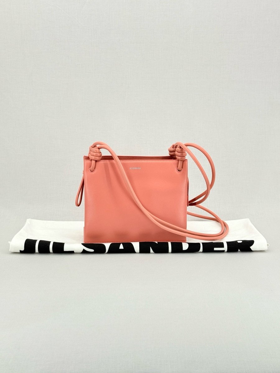 Pre - loved JIL SANDER Giro Pink Crossbody at Reems Closet
