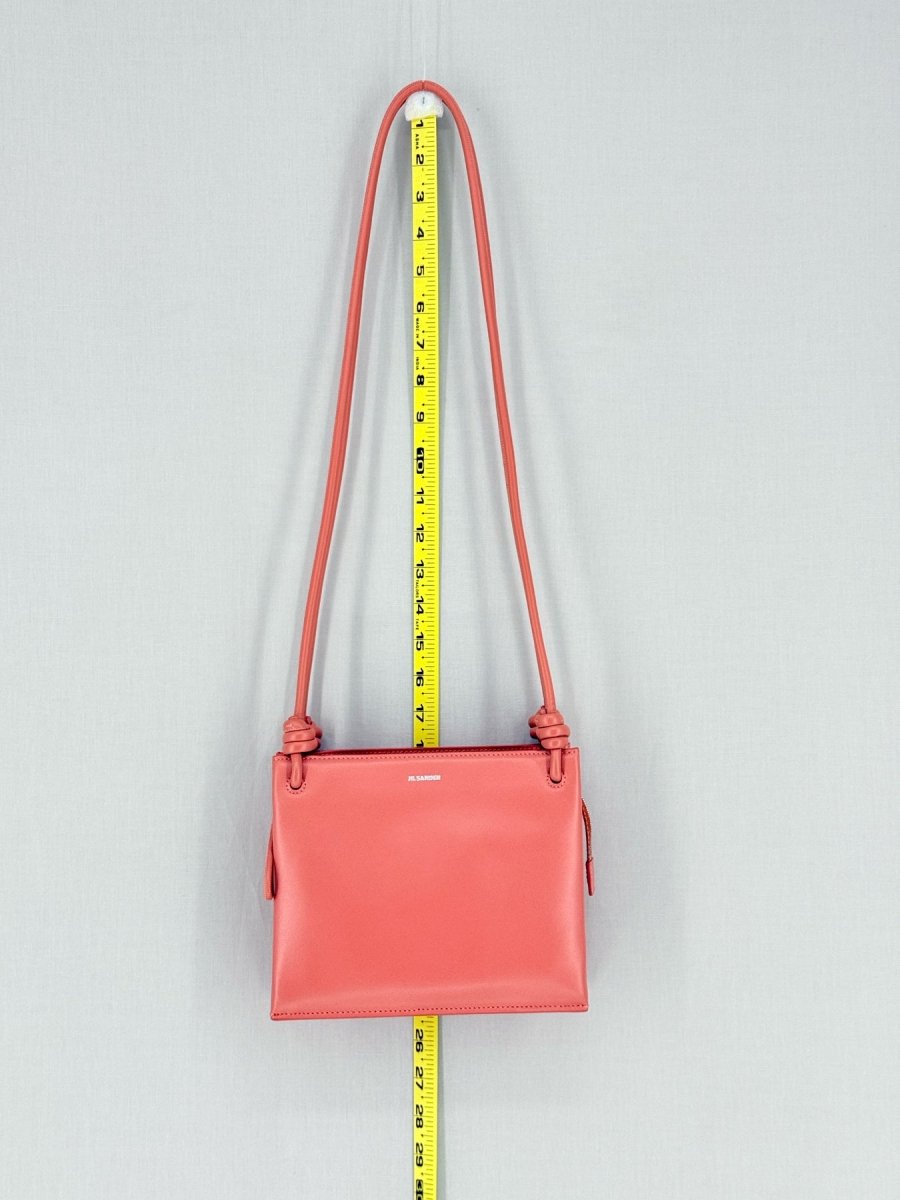 Pre - loved JIL SANDER Giro Pink Crossbody at Reems Closet