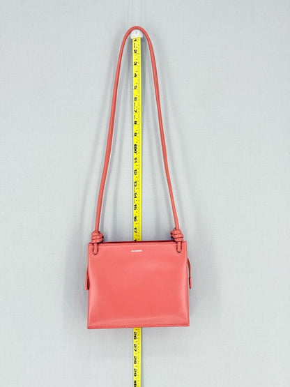 Pre - loved JIL SANDER Giro Pink Crossbody at Reems Closet