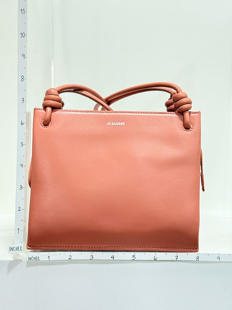 Pre - loved JIL SANDER Giro Pink Crossbody at Reems Closet