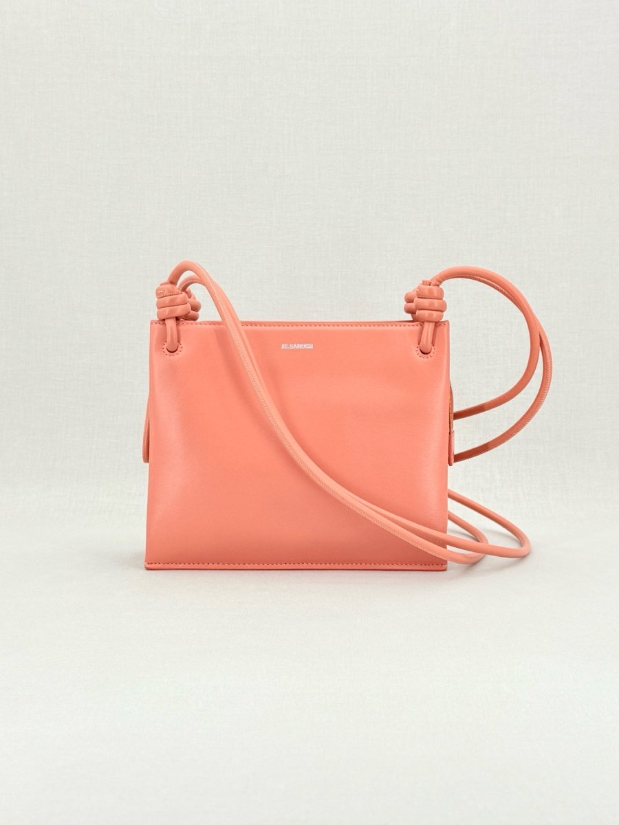 Pre - loved JIL SANDER Giro Pink Crossbody at Reems Closet