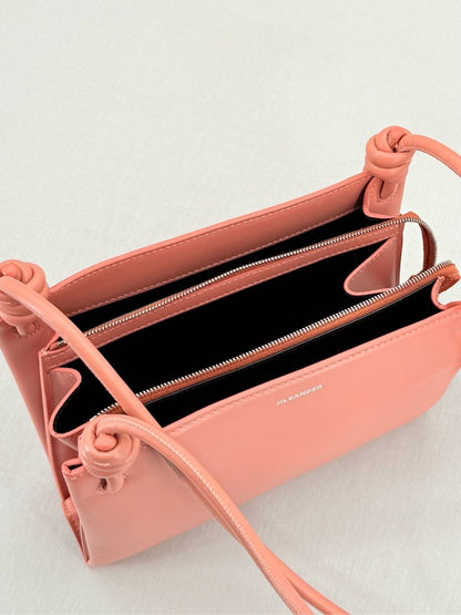 Pre - loved JIL SANDER Giro Pink Crossbody at Reems Closet