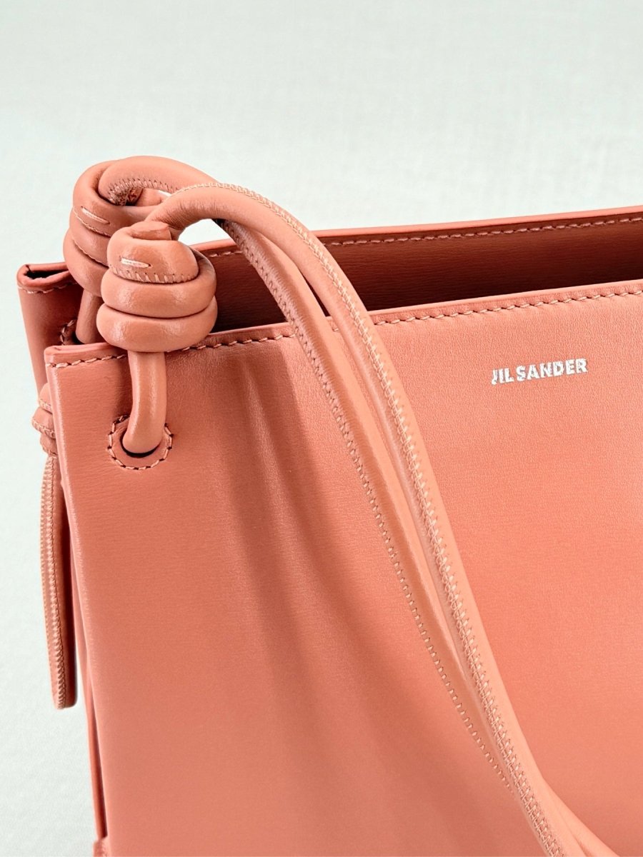 Pre - loved JIL SANDER Giro Pink Crossbody at Reems Closet