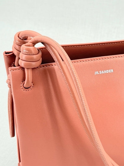 Pre - loved JIL SANDER Giro Pink Crossbody at Reems Closet