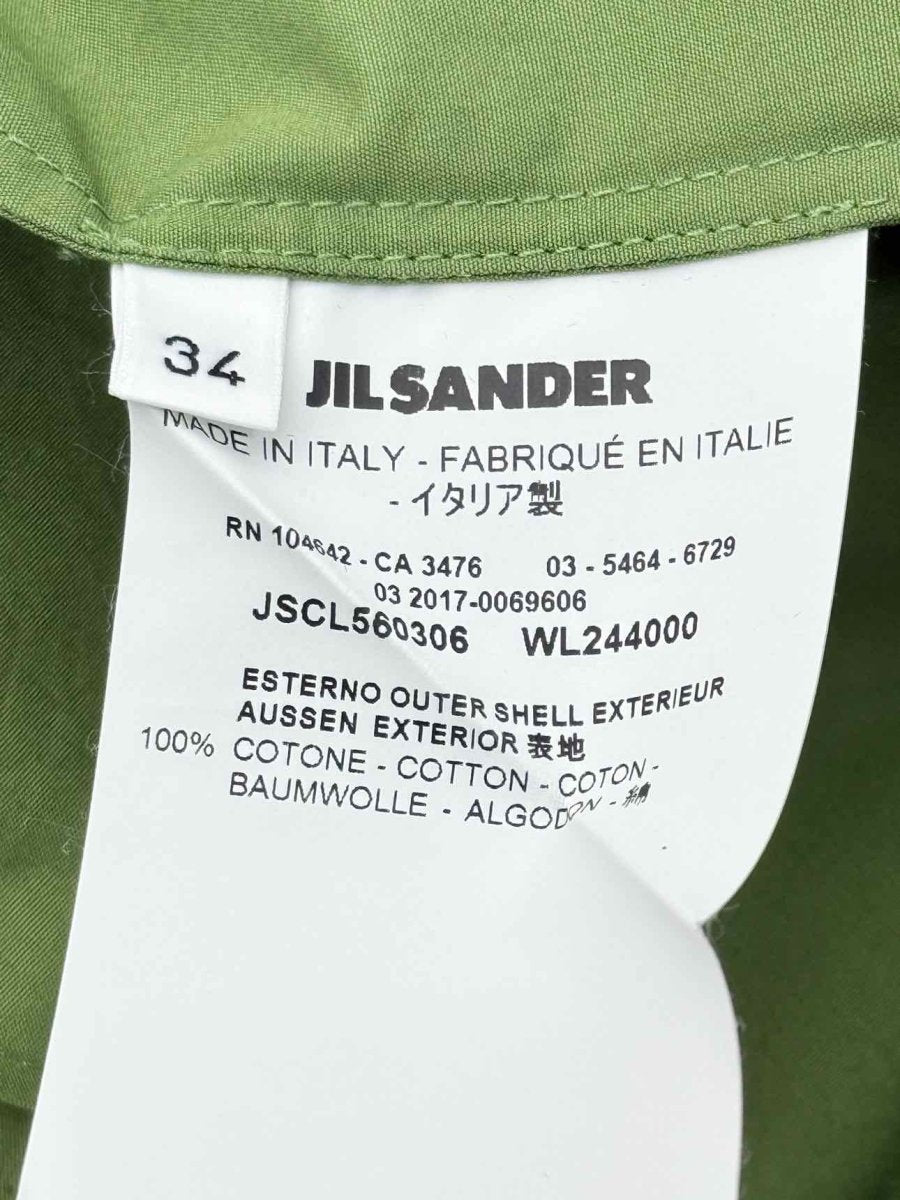 Pre - loved JIL SANDER Green Size US 2 Blouse at Reems Closet