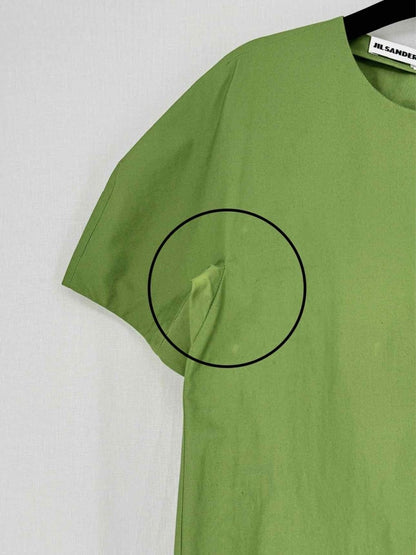 Pre - loved JIL SANDER Green Size US 2 Blouse at Reems Closet