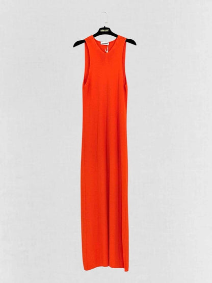 Pre - loved JIL SANDER Orange Size US 4 Midi Dress at Reems Closet