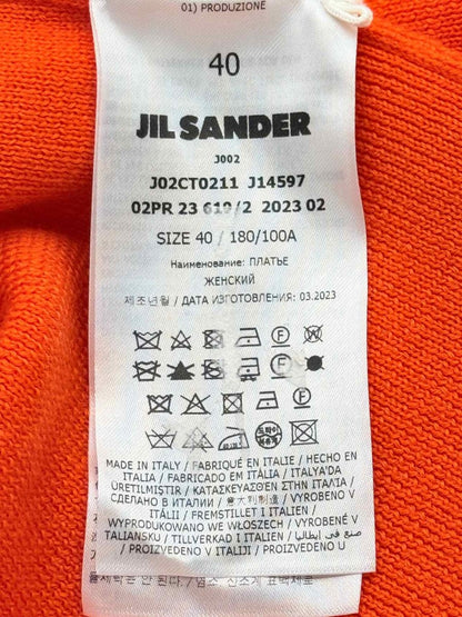 Pre - loved JIL SANDER Orange Size US 4 Midi Dress at Reems Closet