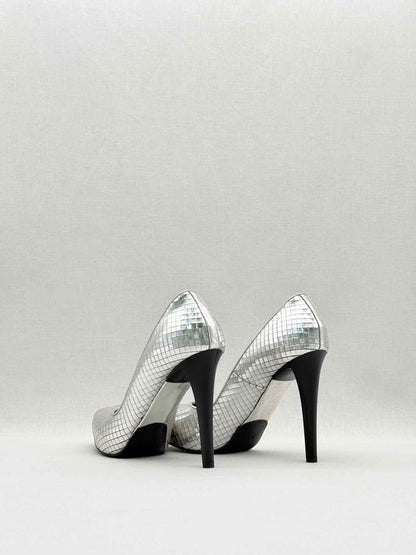 Pre - loved JIL SANDER Silver Size EU 36.5 Pumps at Reems Closet