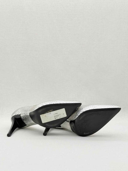 Pre - loved JIL SANDER Silver Size EU 36.5 Pumps at Reems Closet