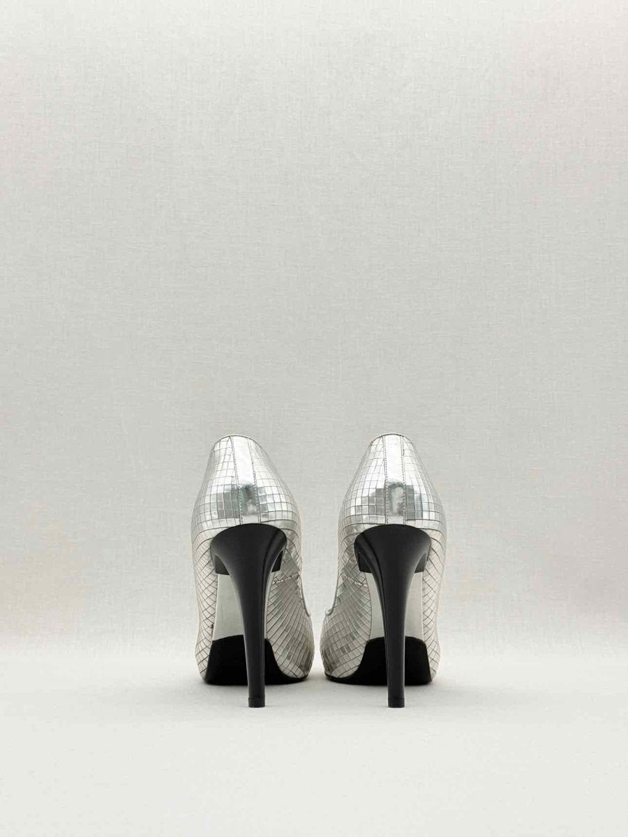 Pre - loved JIL SANDER Silver Size EU 36.5 Pumps at Reems Closet