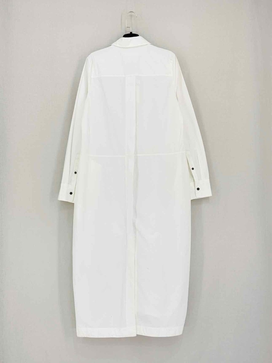 Pre-loved JIL SANDER White Size US 2 Midi Dress at Reems Closet