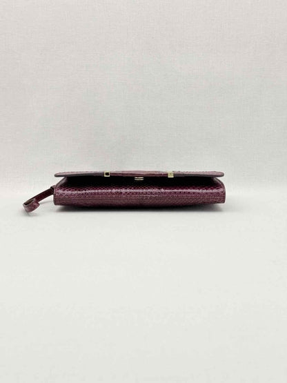 Pre-loved JIMMY CHOO Alara Burgundy Clutch at Reems Closet