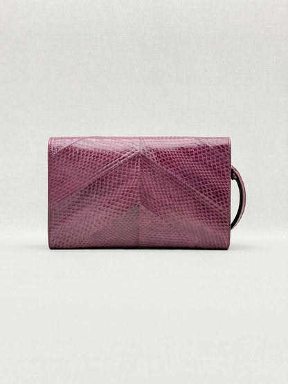 Pre-loved JIMMY CHOO Alara Burgundy Clutch at Reems Closet